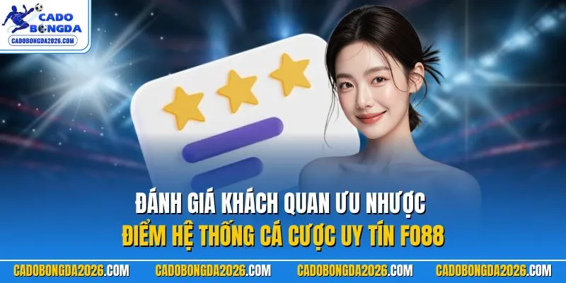 Đánh giá khách quan ưu nhược điểm hệ thống cá cược uy tín FO88