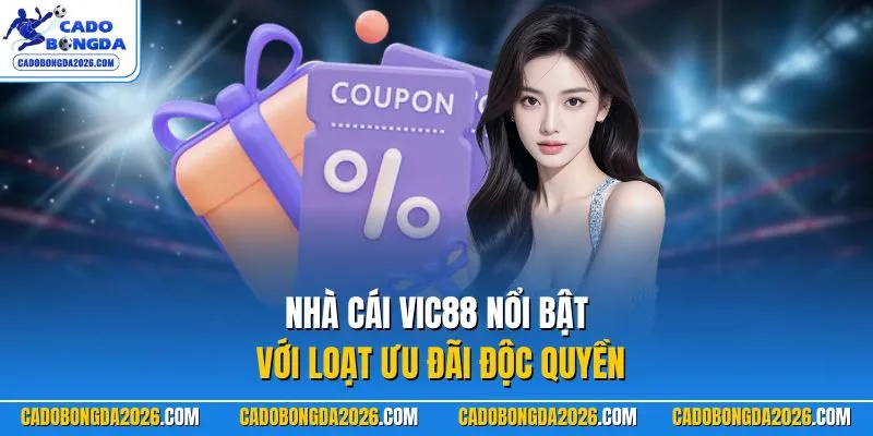 Nhà cái VIC88 nổi bật với loạt ưu đãi độc quyền